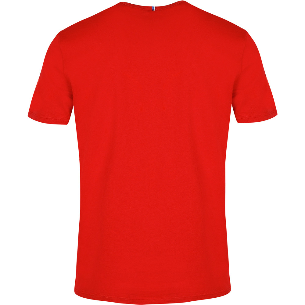 Le Coq Sportif camiseta manga corta hombre ESS Tee SS N3 M pur rouge vista trasera