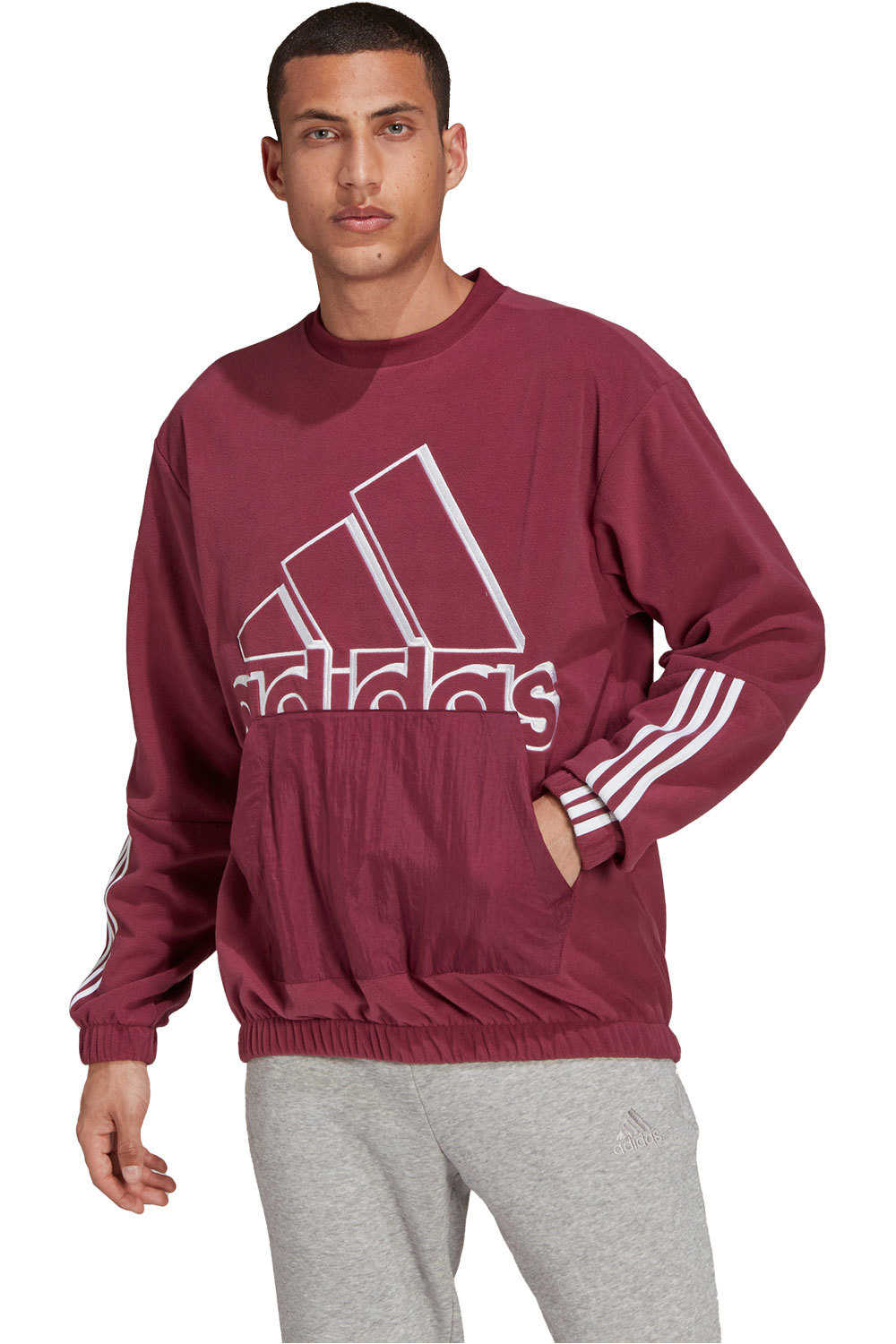 adidas sudadera hombre U Q4 BLUV SWT vista frontal