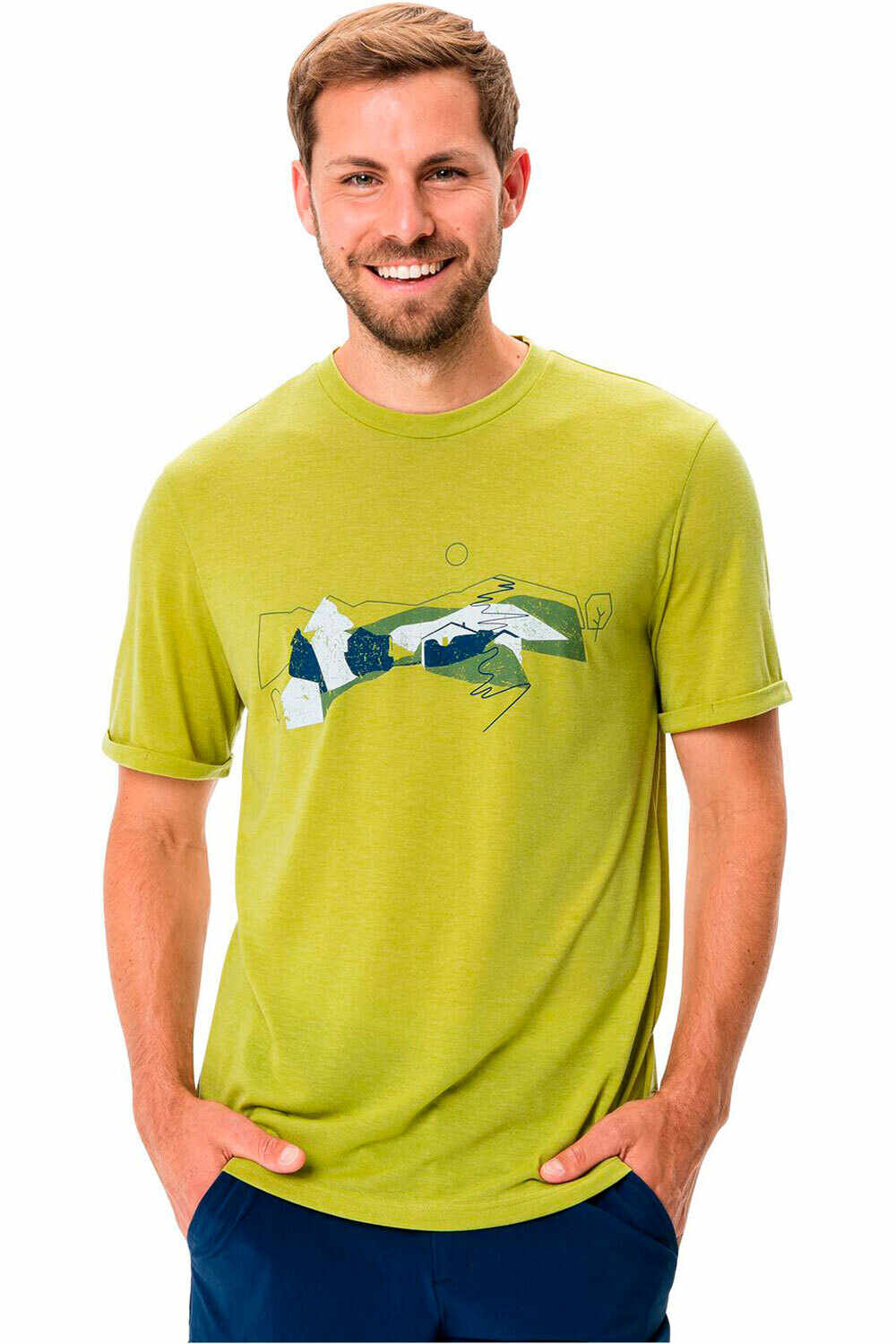 Neyland camiseta montaña manga corta hombre Verde (XL)