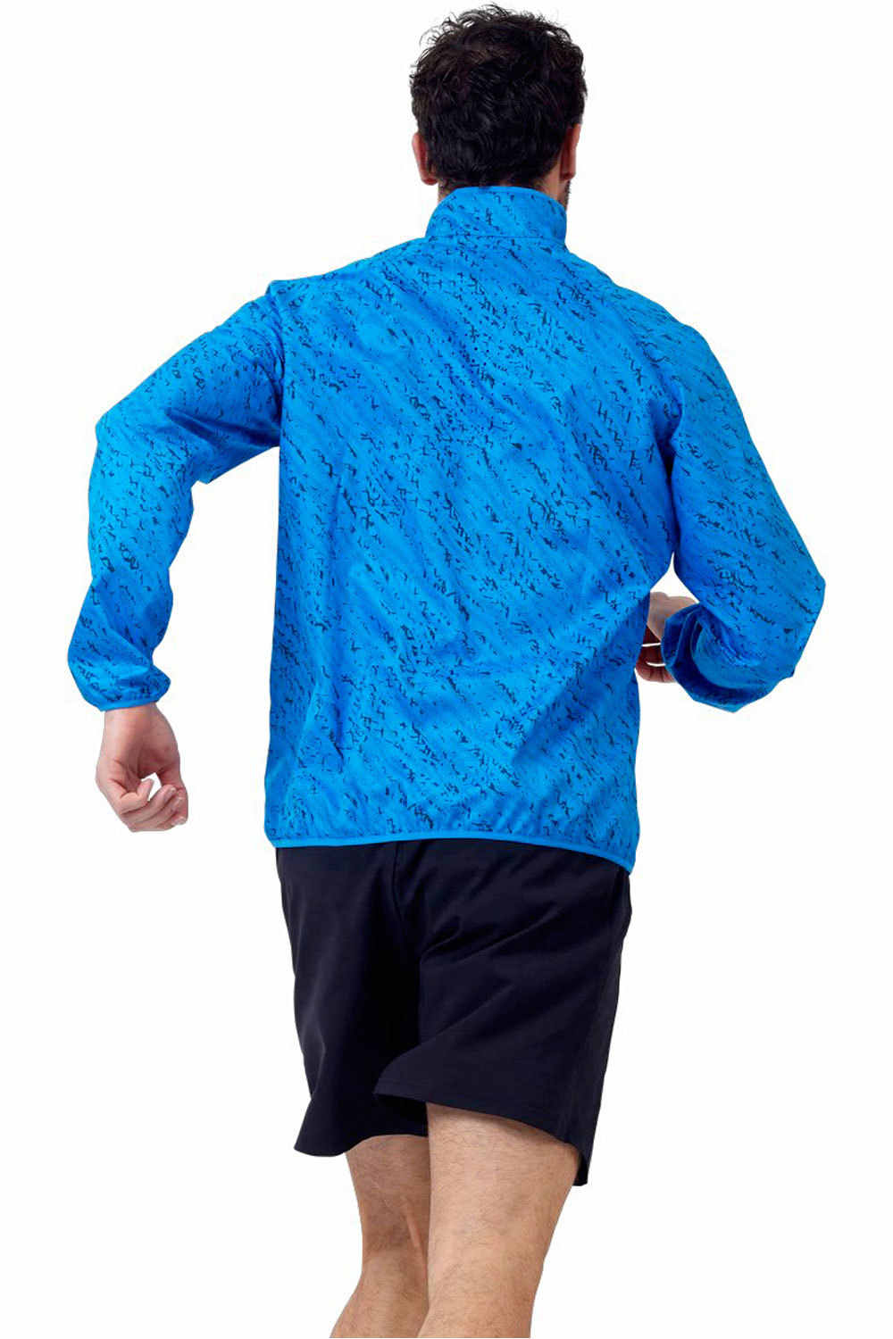 Odlo CHAQUETA RUNNING HOMBRE Jacket ESSENTIAL LIGHT PRINT vista trasera