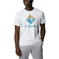 Columbia camiseta montaña manga corta hombre Zero Ice Cirro-Cool Graphic Tee vista frontal