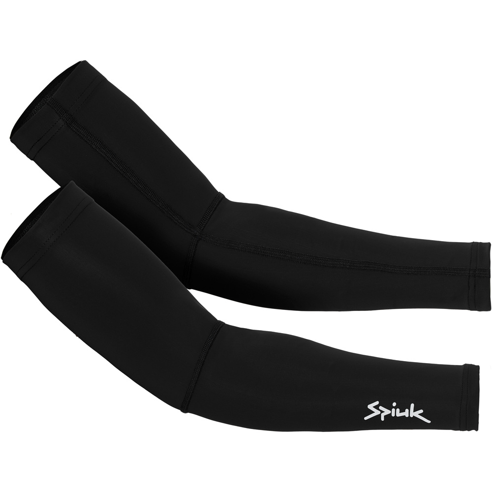 Spiuk manguitos ciclismo MANGUITOS ANATOMIC UNISEX NEGRO LYCRA vista frontal