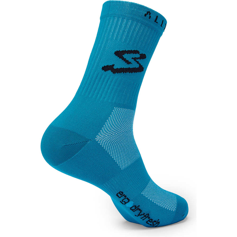 Spiuk calcetines ciclismo CALCETIN ALL TERRAIN LARGO UNISEX AZUL vista trasera