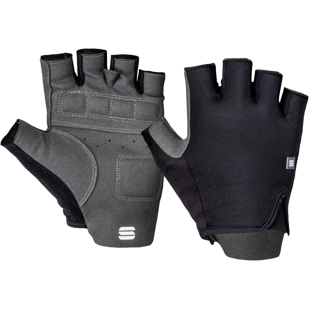 Matchy guantes cortos ciclismo Negro (L)