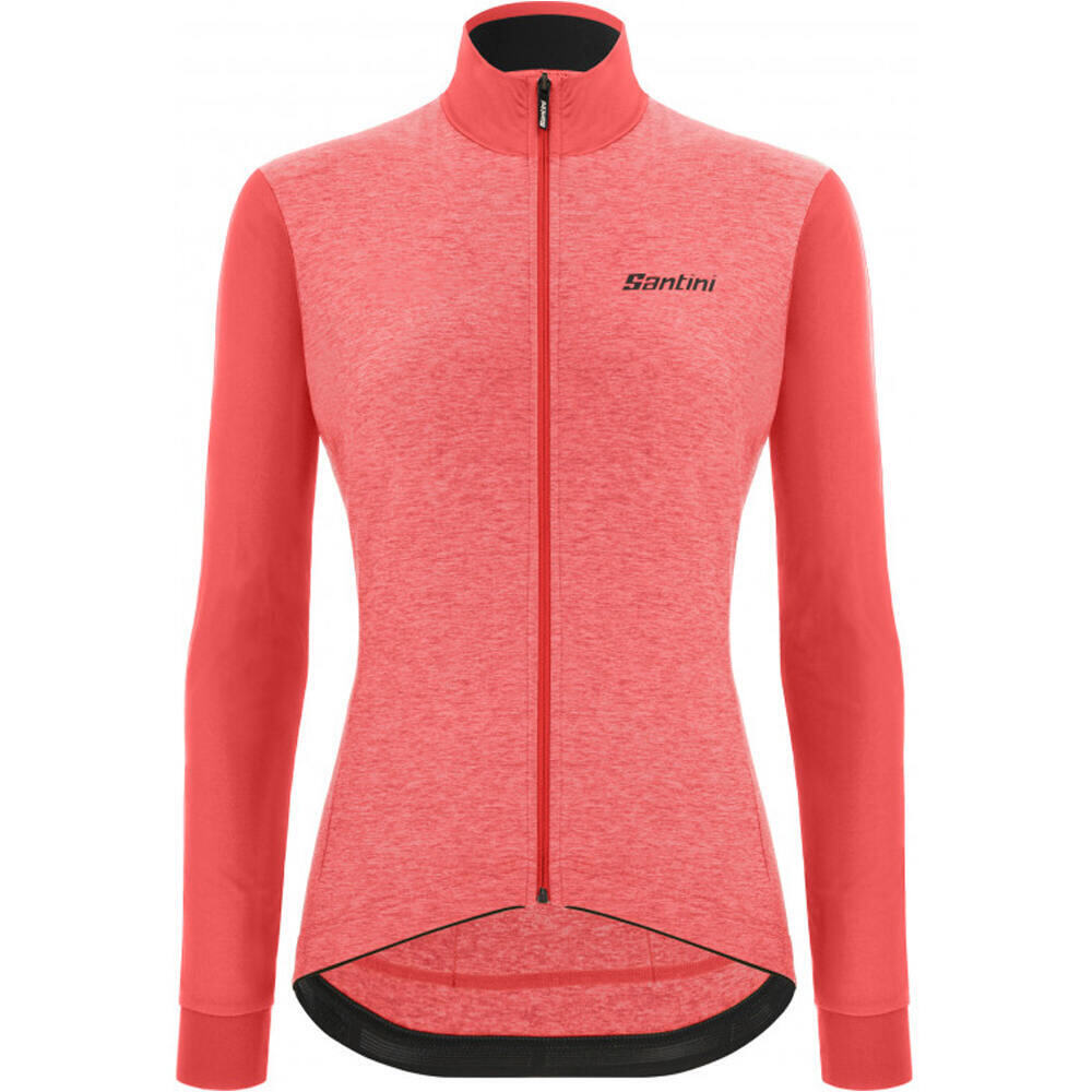 Santini maillot manga larga mujer COLORE PURO W LONG SLEEVE THERMAL JERSEY vista frontal