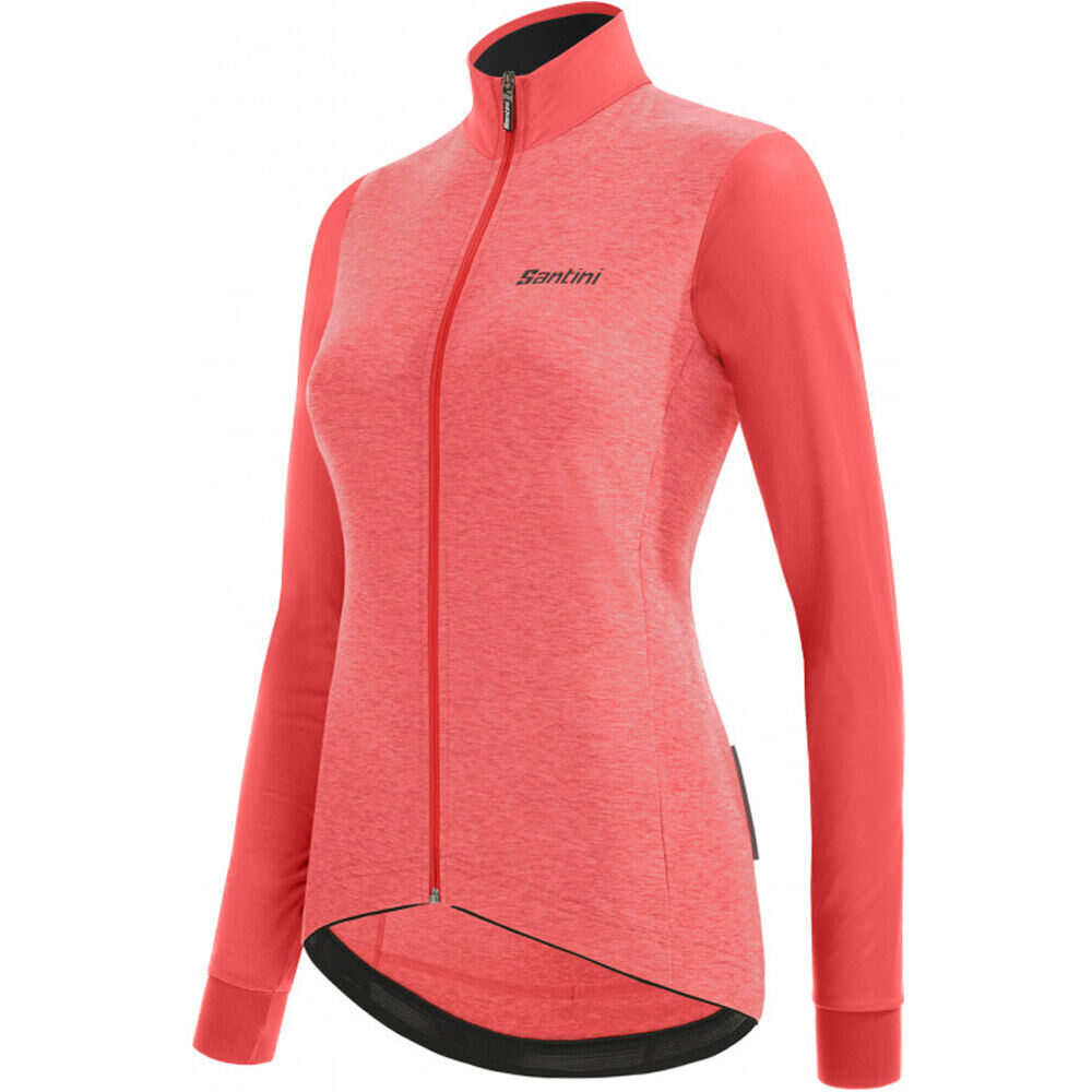 Santini maillot manga larga mujer COLORE PURO W LONG SLEEVE THERMAL JERSEY vista detalle