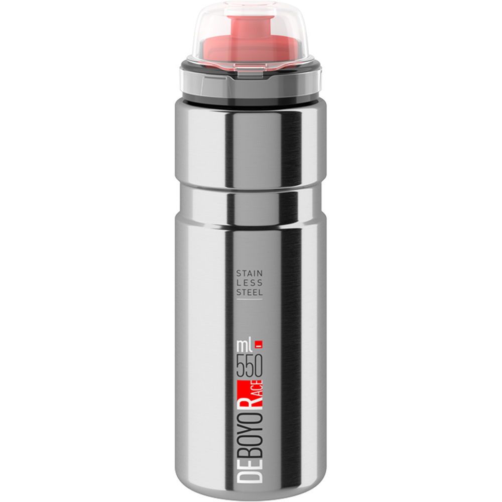 Elite Bid termo deboyo race 550ml plata bidones ciclismo