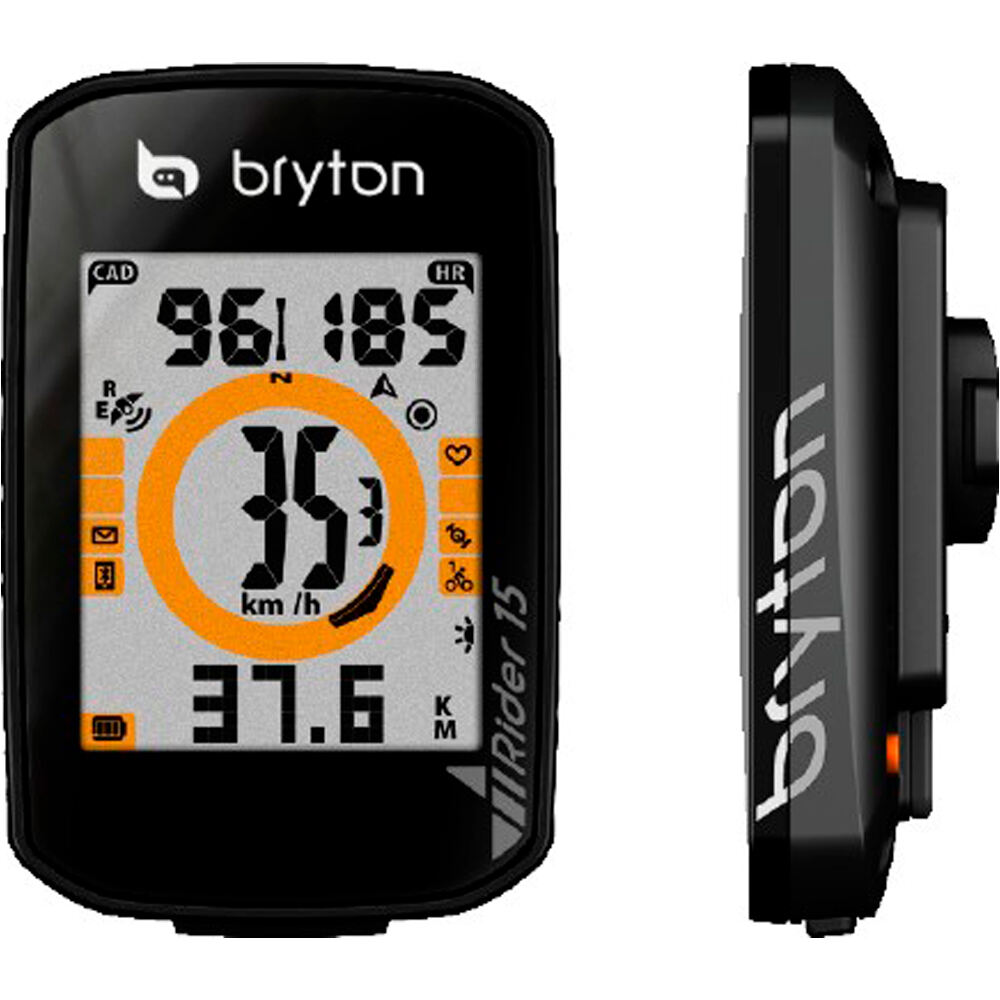 Bryton gps bicicleta CICLOCOMPUTADOR GPS BRYTON RIDER 15 E vista frontal