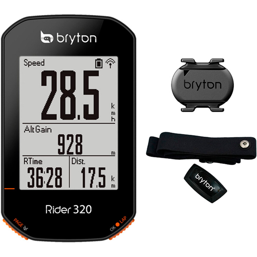 Bryton gps bicicleta CICLOCOMPUTADOR GPS BRYTON RIDER 420 T vista frontal