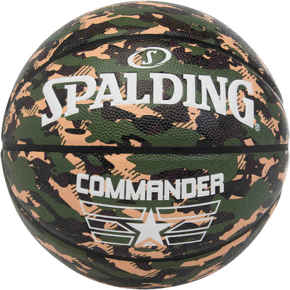 Spalding balón baloncesto COMMANDER CAMO  COMP vista frontal