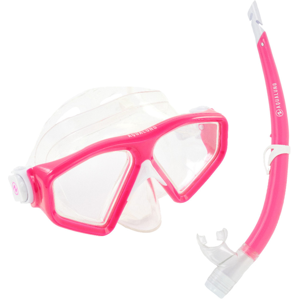 Aqualung kit gafas y tubo snorkel SATURN COMBO vista frontal