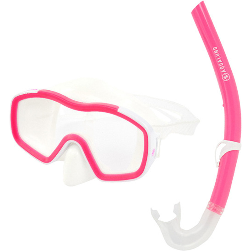 Aqualung kit gafas y tubo snorkel niño RACCOON COMBO JR vista frontal