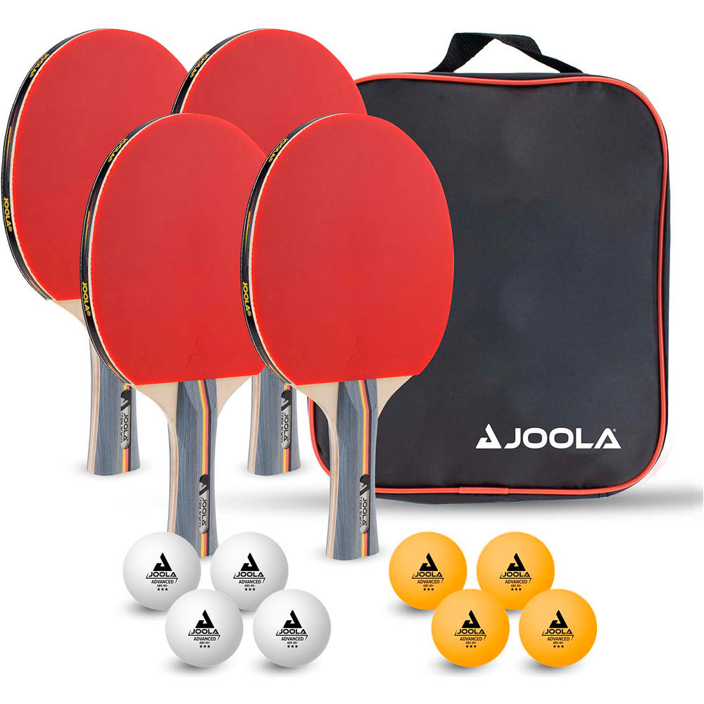 Joola palas ping-pong SET JOOLA TEAM SCHOOL 4 PALAS Y 8 PELOTA vista frontal