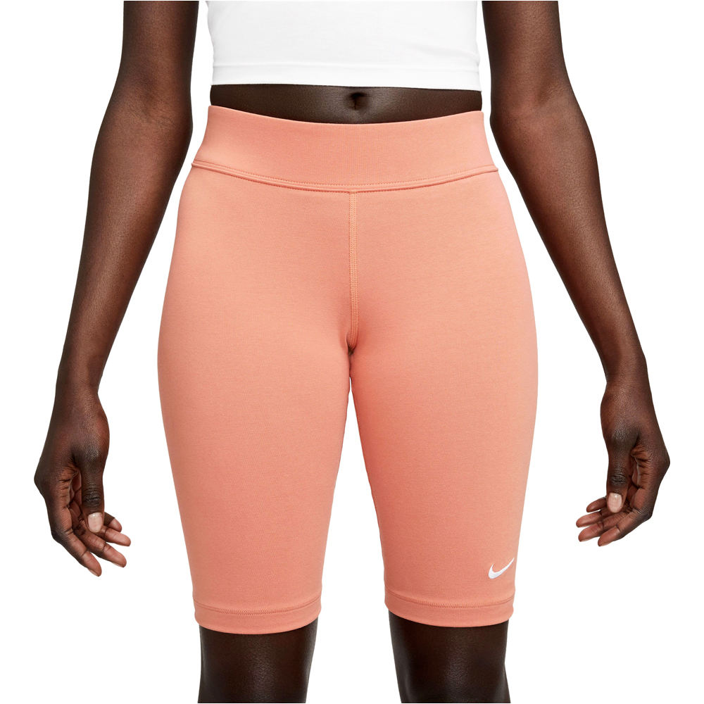 Nike Malla Corta Mujer W NSW ESSNTL MR BIKER SHORT vista detalle