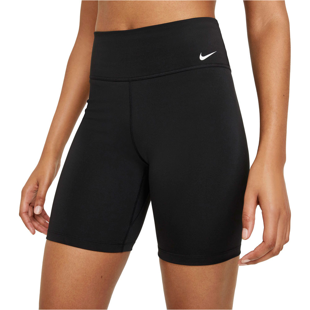 Nike pantalones y mallas cortas fitness mujer W NK ONE DF MR 7IN SHRT vista trasera