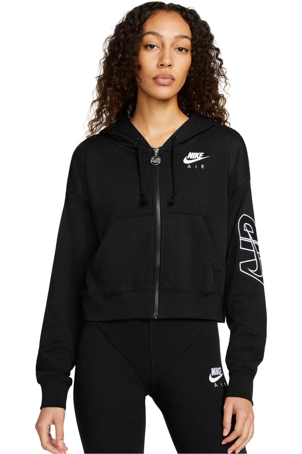 Nike sudadera mujer W NSW AIR FLC TOP FZ vista frontal