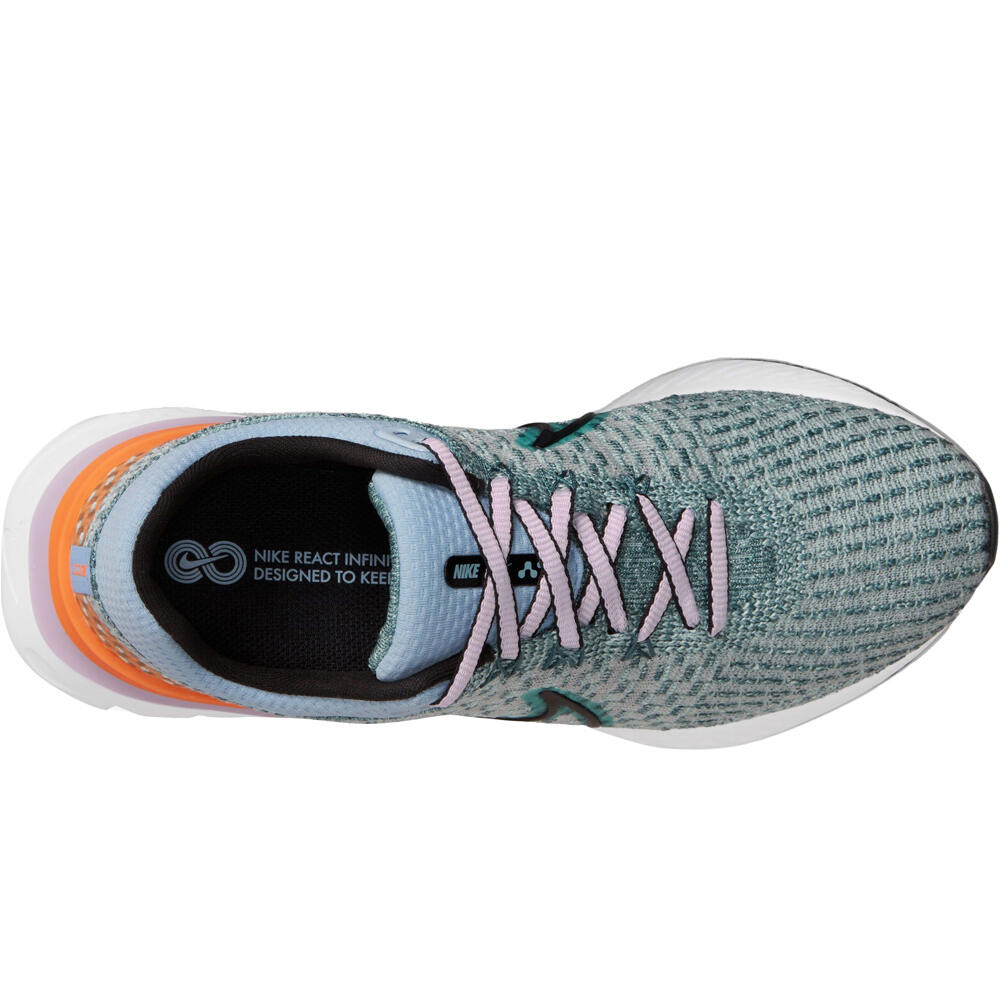 Nike zapatilla running mujer W NIKE REACT INFINITY RUN FK 3 vista superior