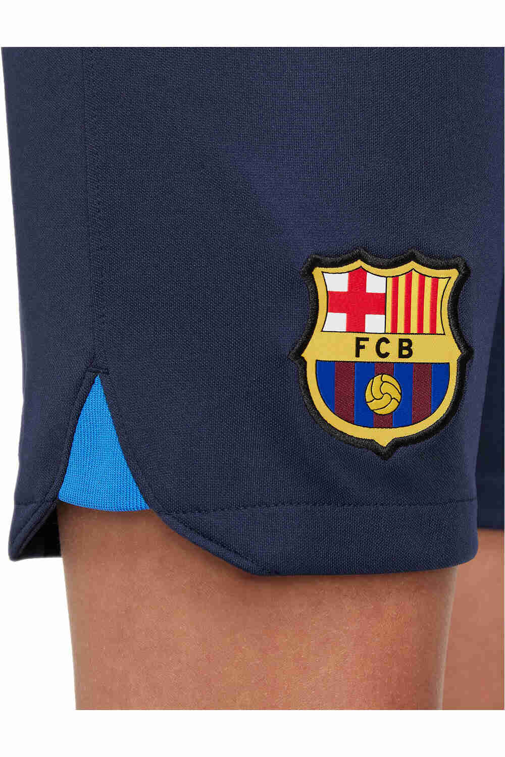 Nike pantalones fútbol oficiales niño BARCELONA 23 Y NK DF STAD SHORT HM vista detalle