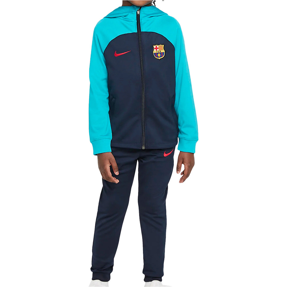 Nike chandal fútbol de equipos oficiales niño BARCELONA 23 LKNK DF STRK HDTRKSUIT K 06