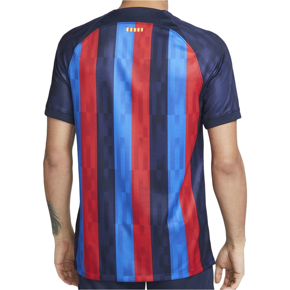 Nike camiseta de fútbol oficiales BARCELONA 23 M NK DF STAD JSY SS HM AZGRA vista trasera