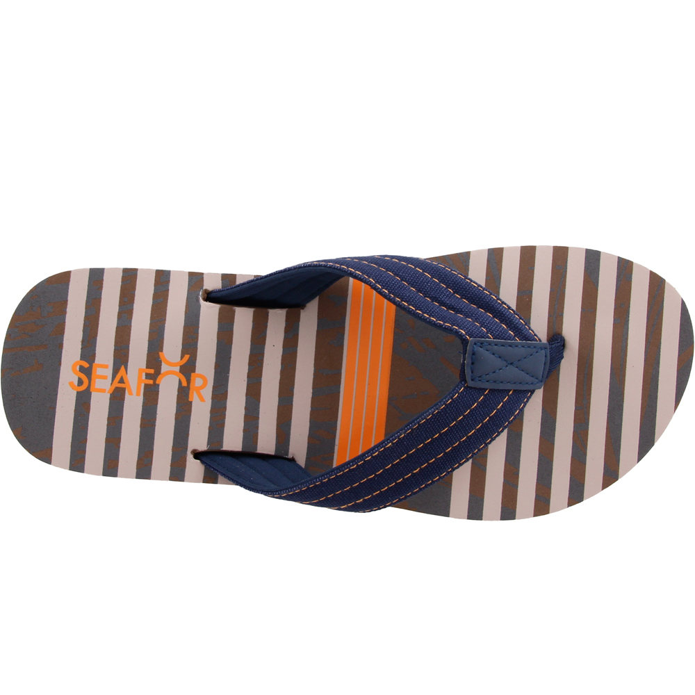 Seafor chanclas hombre STRIPES vista superior