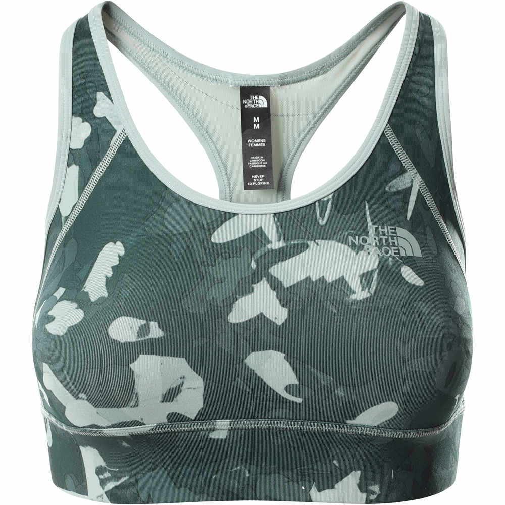 The North Face sujetador deportivo W PRINTED BOUNCE-B-GONE BRA vista frontal