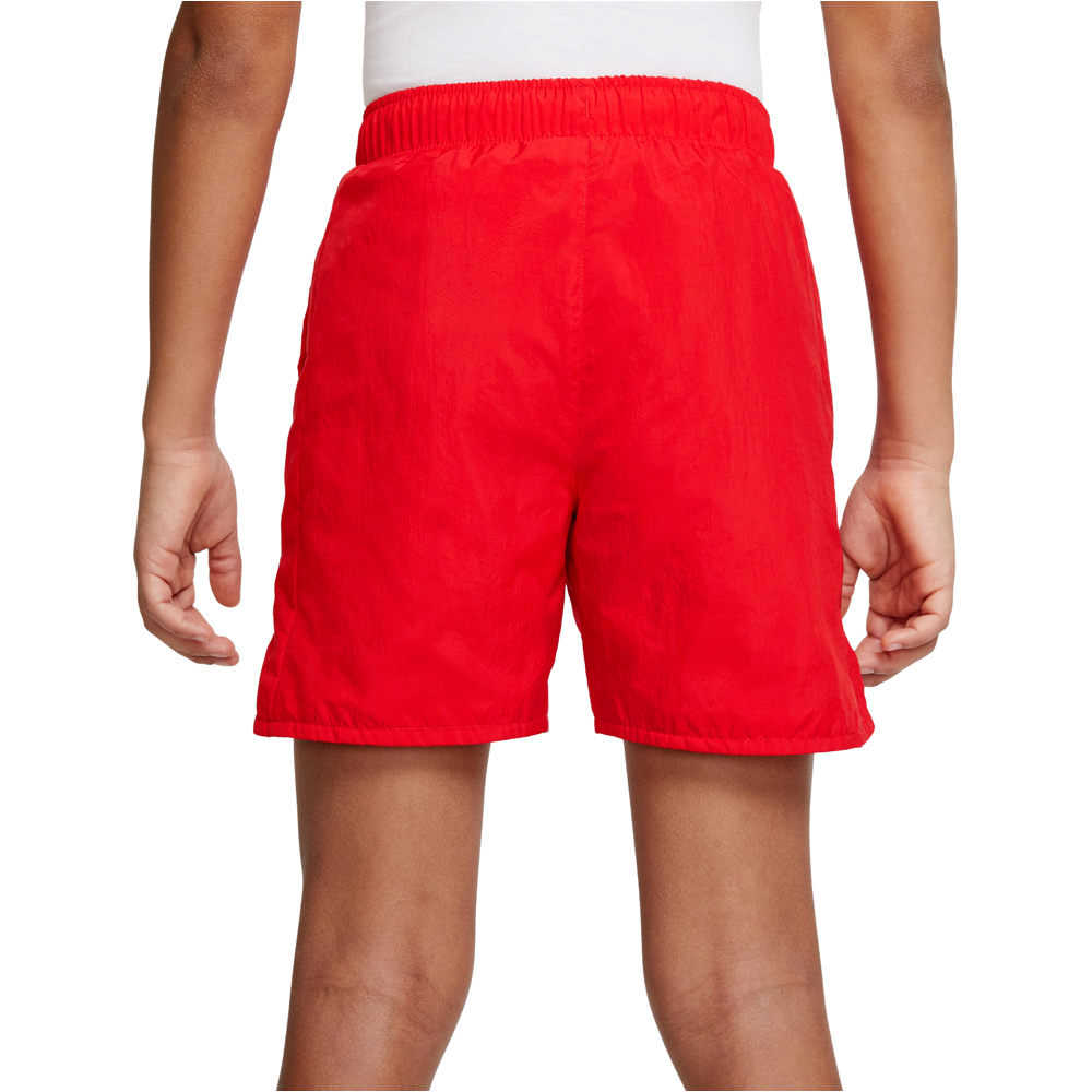 Nike bermuda niño B NSW WOVEN HBR SHORT vista trasera