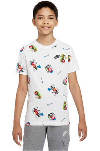 Nike camiseta manga corta niño B NSW TEE BOXY AOP vista frontal