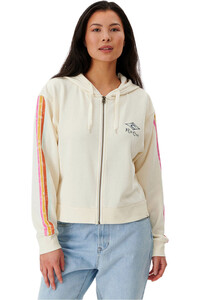 Rip Curl sudadera mujer ARCHIVE ZIP THROUGH vista frontal