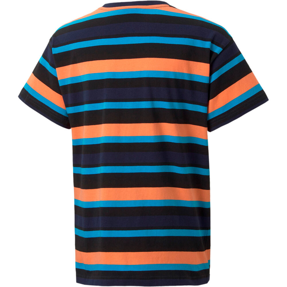 Puma camiseta manga corta niño ALPHA STRIPED TEE B vista trasera