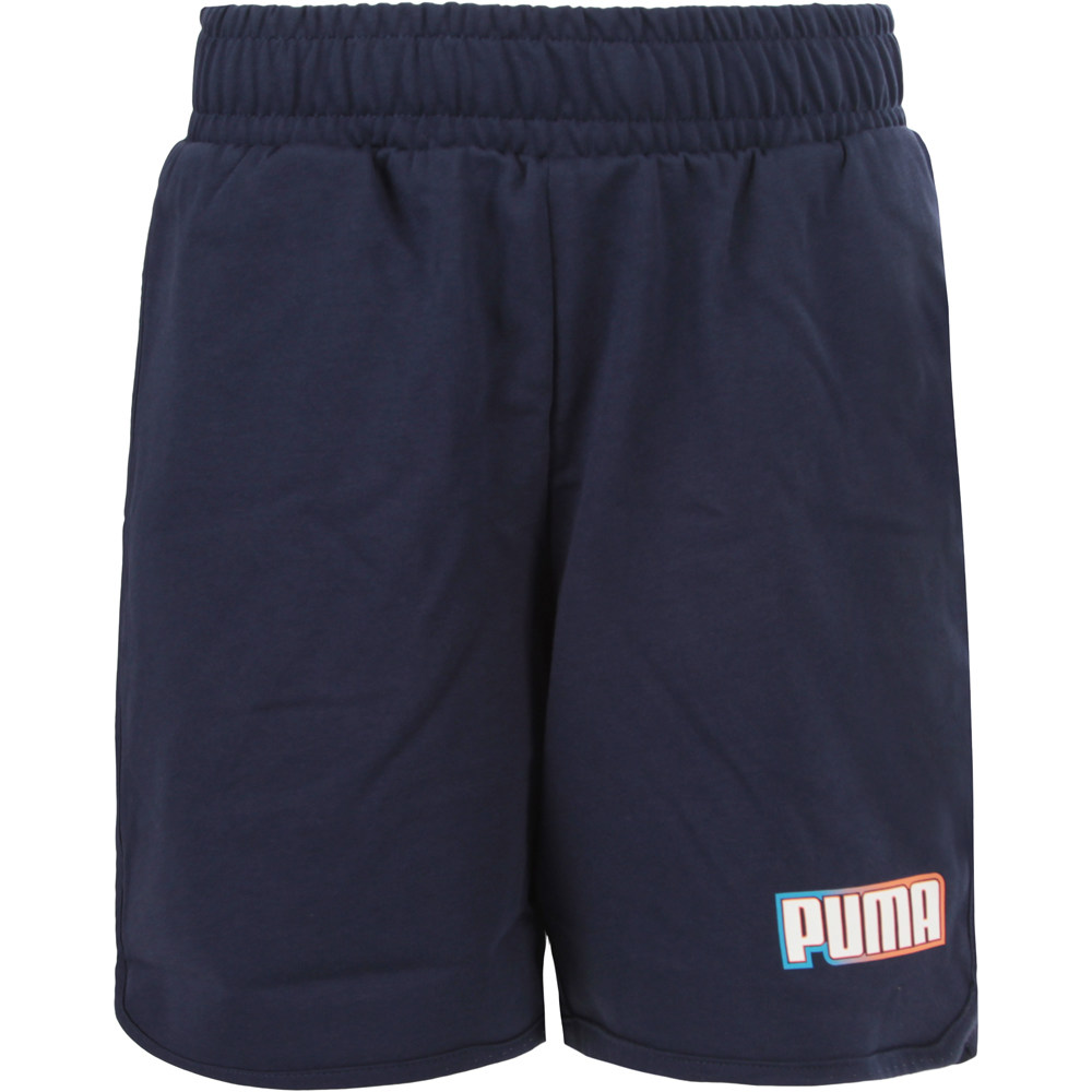 Puma bermuda niño ALPHA SHORTS JS B vista frontal