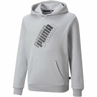 Puma sudadera niño POWER LOGO HOOD vista frontal