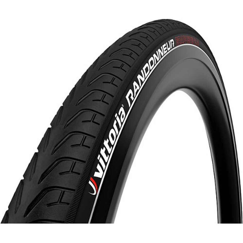 Randonneur 40-622 rigid d refl cubiertas bicicleta paseo Negro (UNICA)