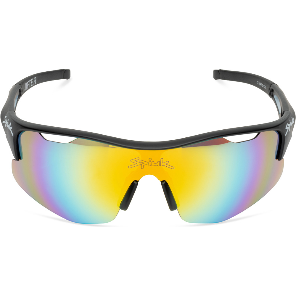 Spiuk gafas ciclismo JIFTER NEGRO/BLANCO LENTE ESPEJO NARANJA 01