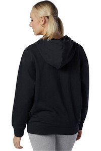 New Balance sudadera mujer NB Essentials Stacked Logo Oversized Pullover Hoodie vista trasera