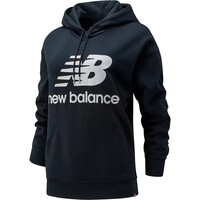 New Balance sudadera mujer NB Essentials Stacked Logo Oversized Pullover Hoodie vista detalle