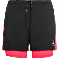 Odlo pantalón running mujer 2-in-1 short ESSENTIAL 3 INCH vista detalle