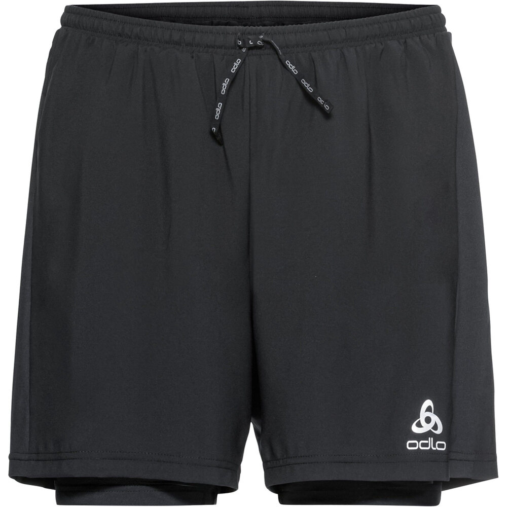 Odlo pantaloneta técnica hombre 2-in-1 short ESSENTIAL 5 INCH vista detalle