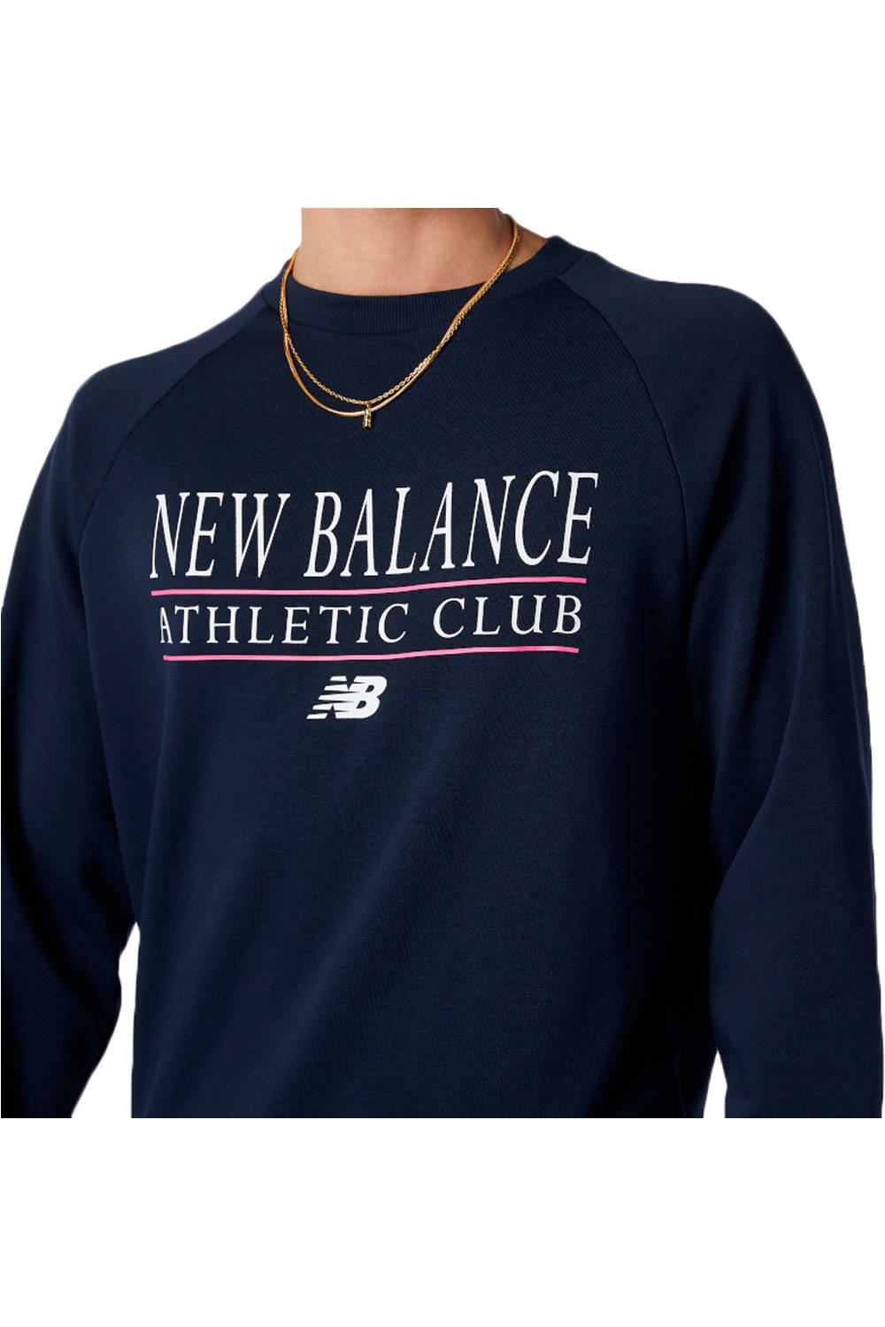New Balance sudadera hombre NB Essentials Athletic Club Crew vista detalle