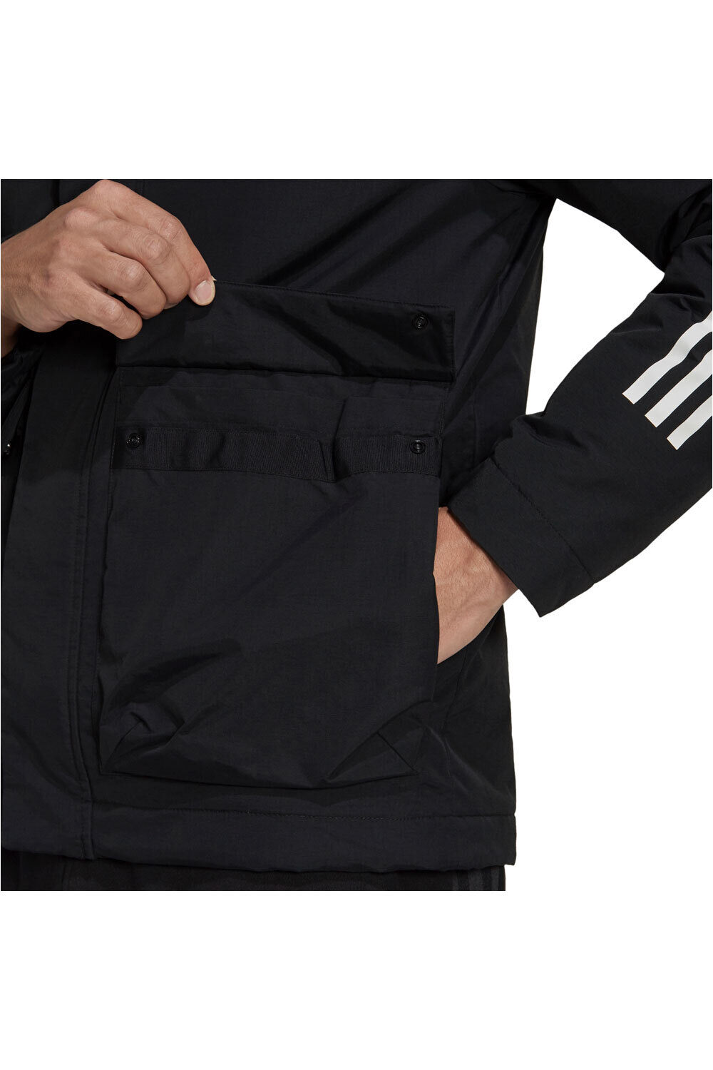 adidas chaquetas hombre Utilitas 3 bandas Unisex con capucha 03