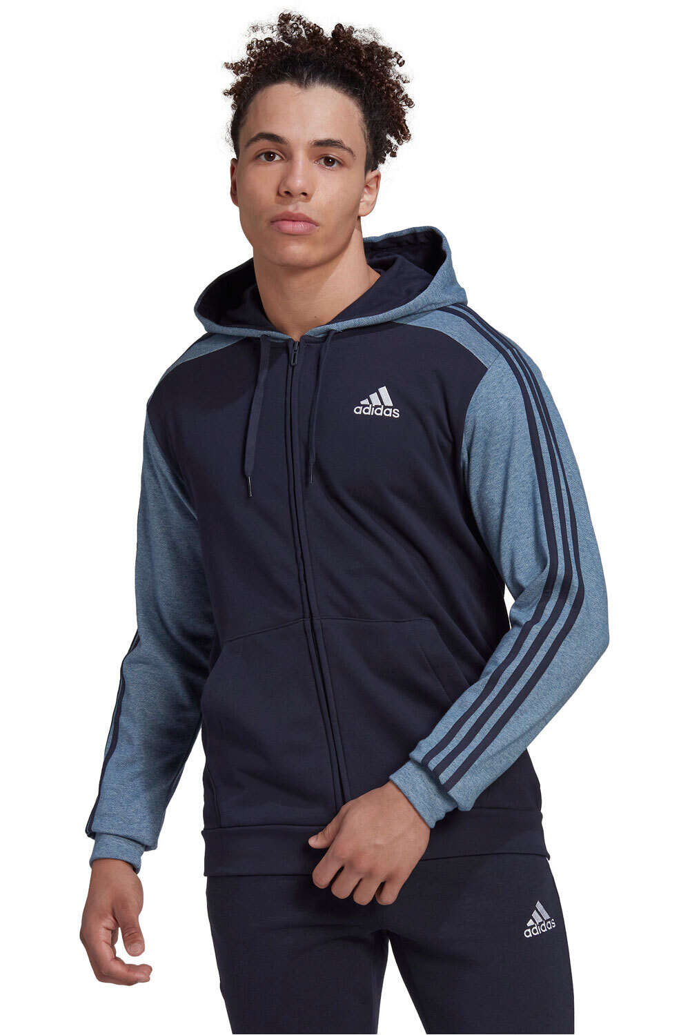 adidas sudadera hombre M MEL FZ HD vista frontal