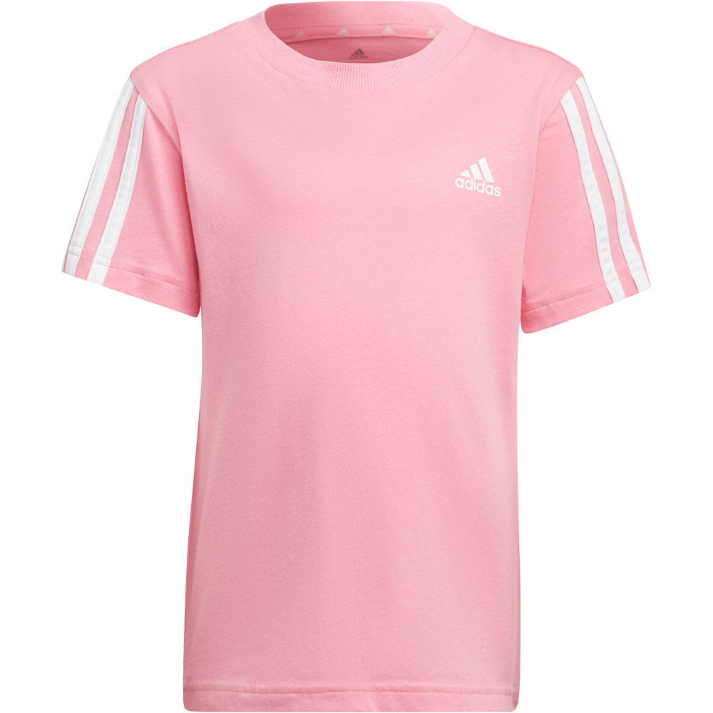 adidas camiseta junior niña Essentials 3 bandas vista frontal