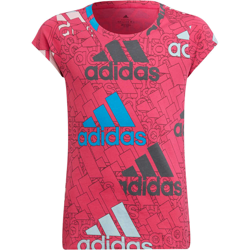 adidas camiseta manga corta niña Essentials Brand Love Print vista frontal