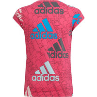 adidas camiseta manga corta niña Essentials Brand Love Print vista trasera