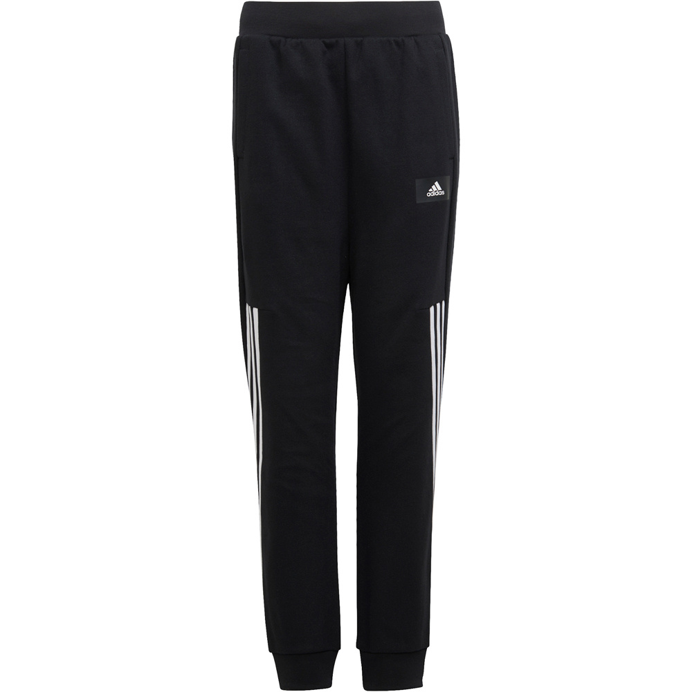 adidas pantalón niño Future Icons Tapered-Leg 3 bandas vista frontal