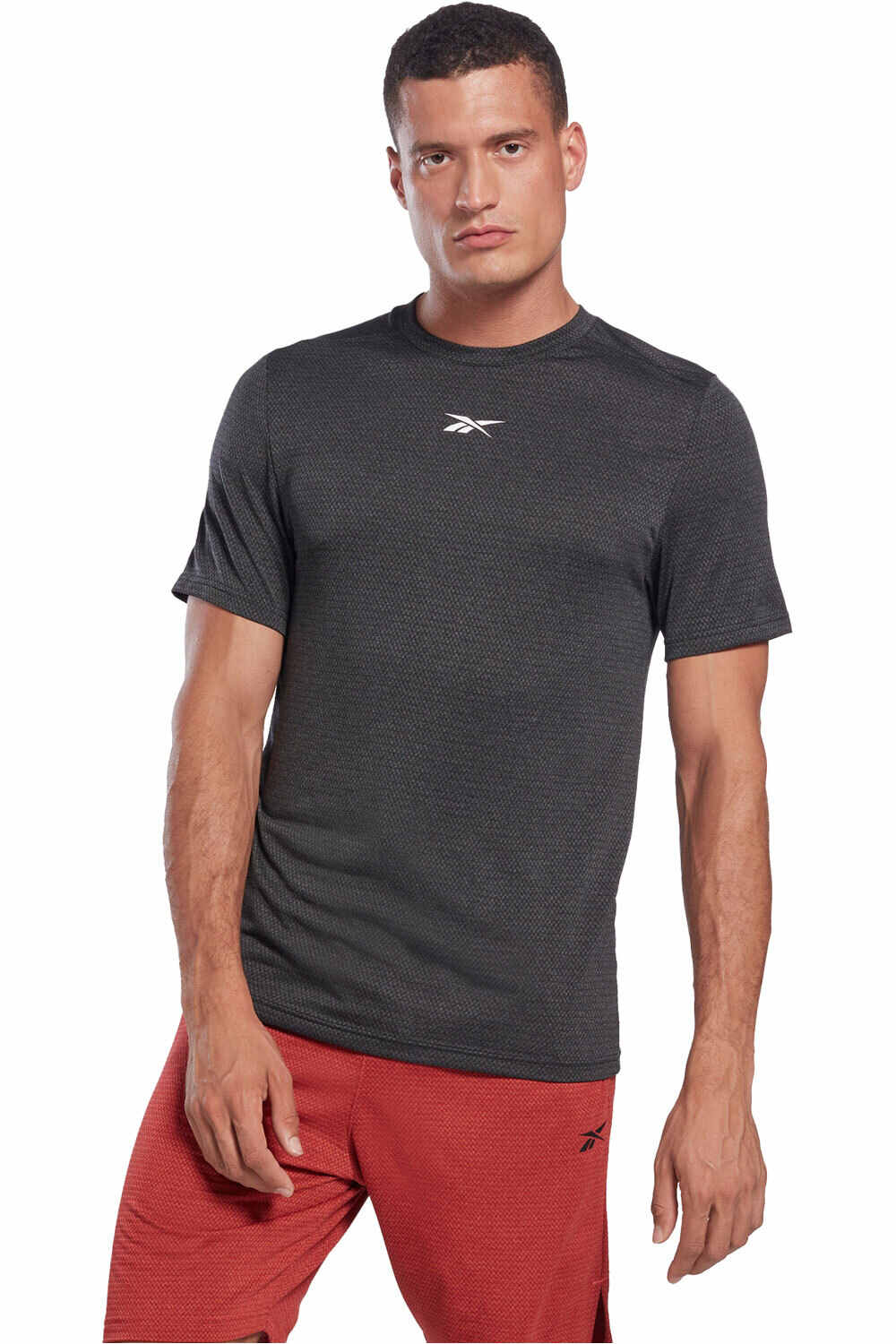 Reebok camiseta fitness hombre WOR MELANGE TEE vista frontal