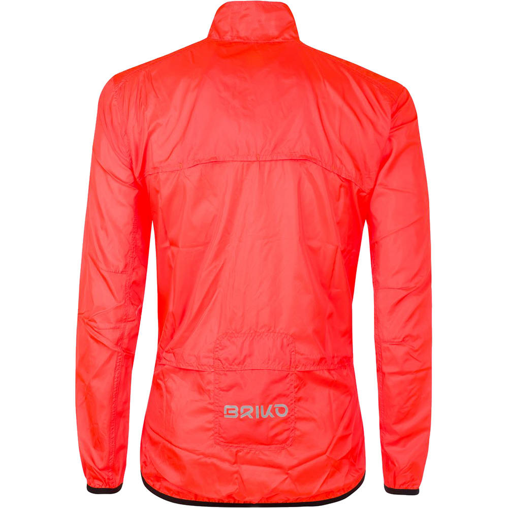 Briko chaqueta impermeable ciclismo hombre FRESH PACKABLE JACKET vista trasera