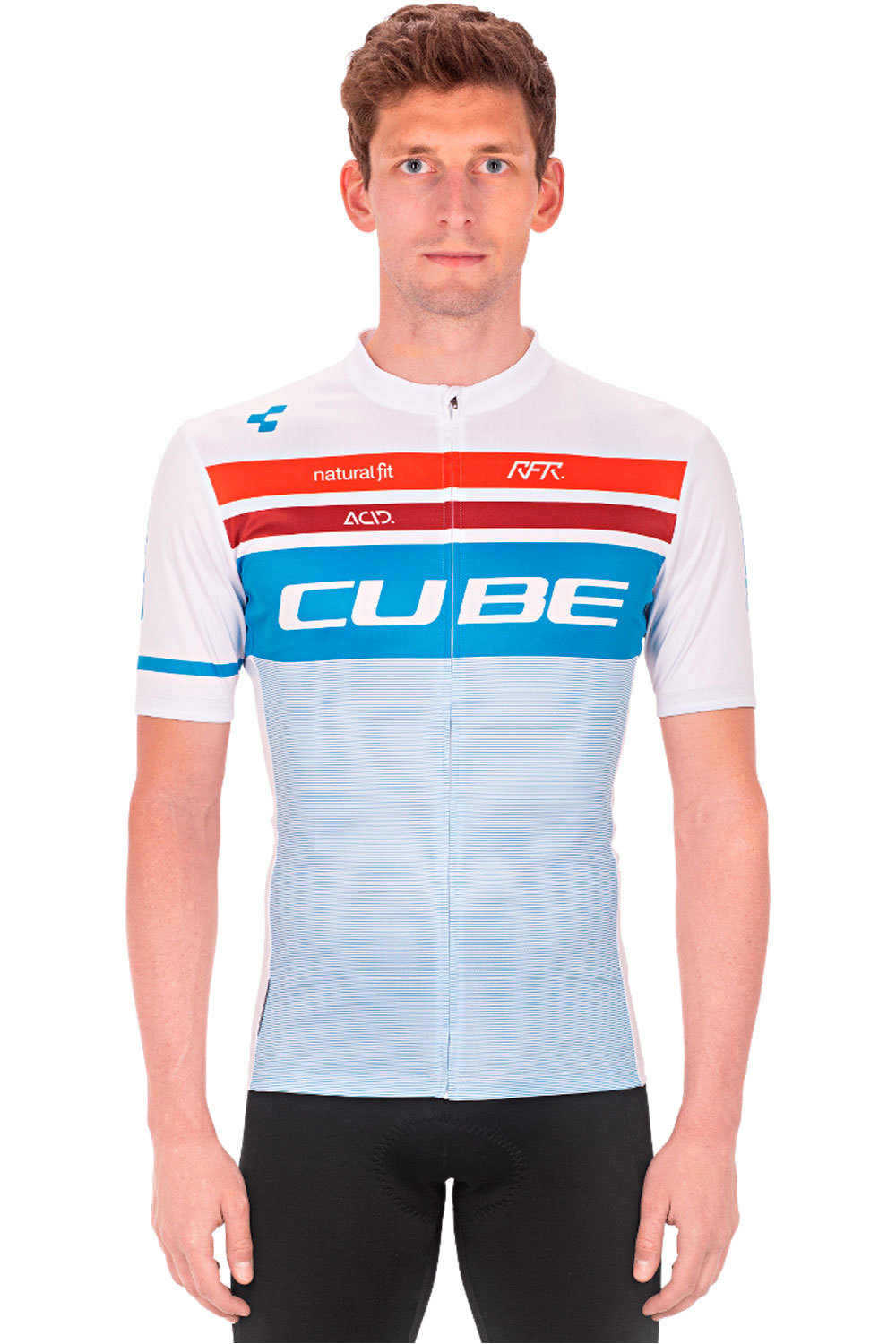 Cube maillot manga corta hombre MAILLOT TEAMLINE JERSEY COMPETITION S/S vista frontal