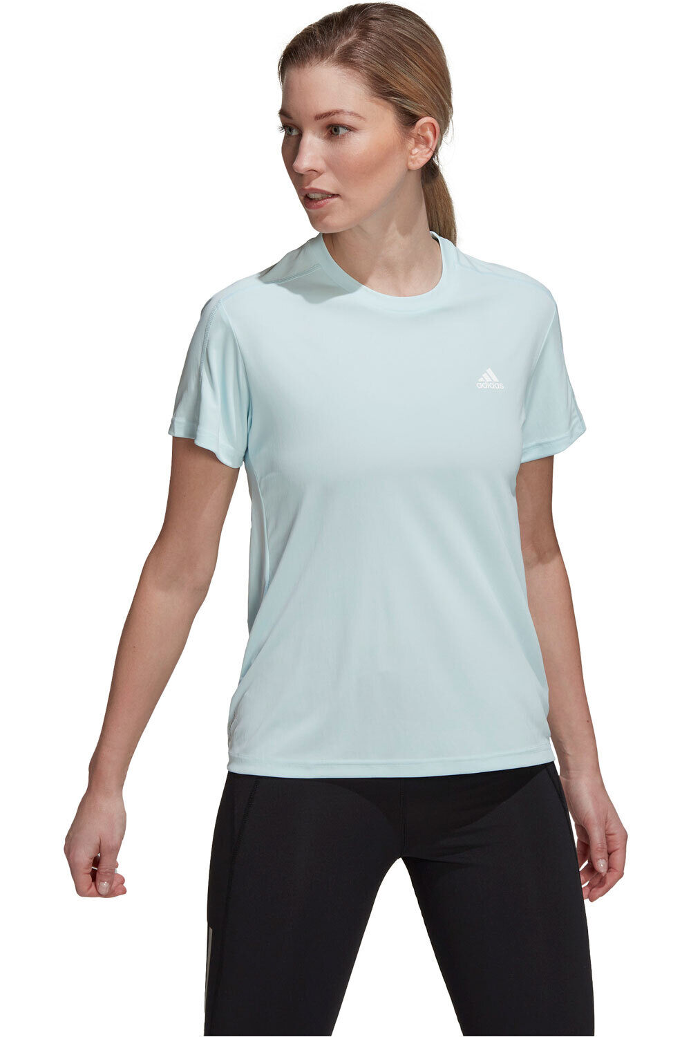 adidas camiseta entrenamiento manga corta mujer Run It Running vista frontal