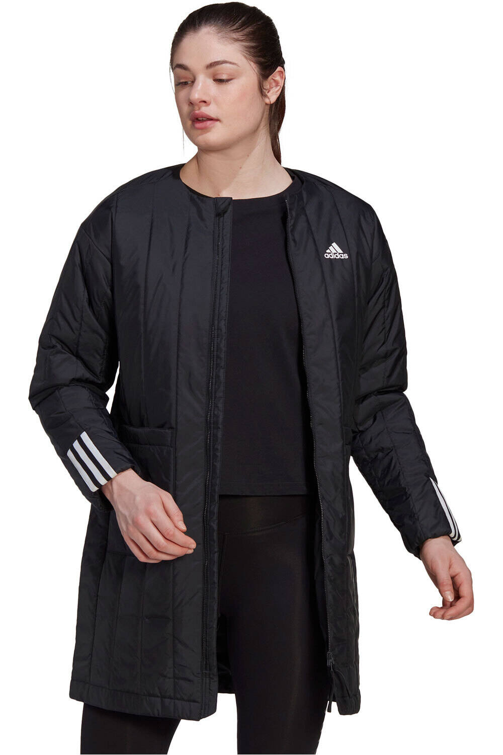 adidas chaquetas mujer Itavic 3 bandas Seasonal Coat vista frontal